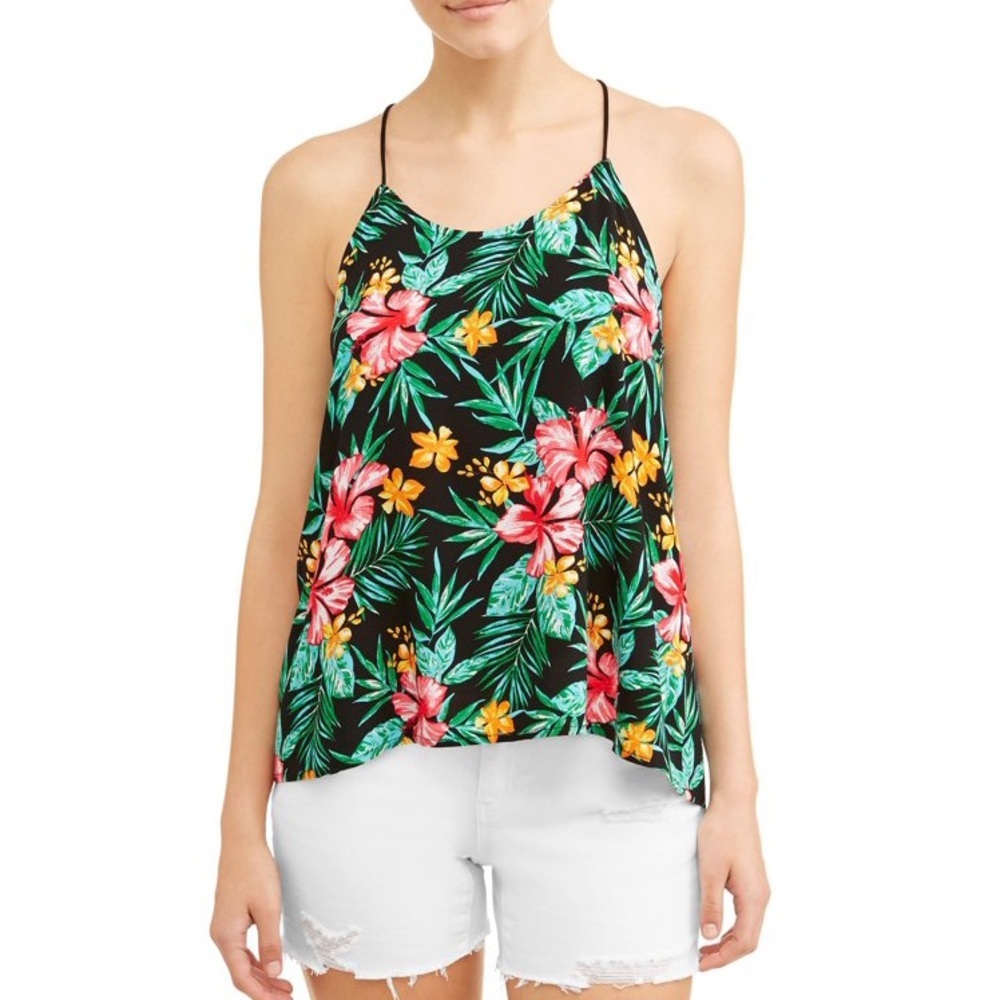 No Boundaries‎ Juniors' Printed Cami, Size M (7-9)